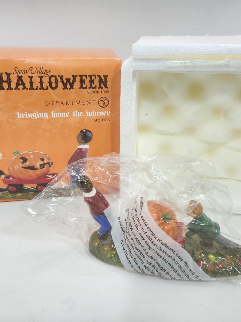 Retired Department 56 Snow Village Halloween, Bringing Home the Winner
